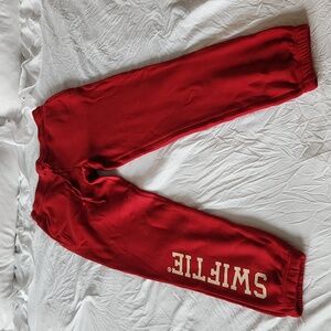 Taylor Swift Red Sweat Pants Small